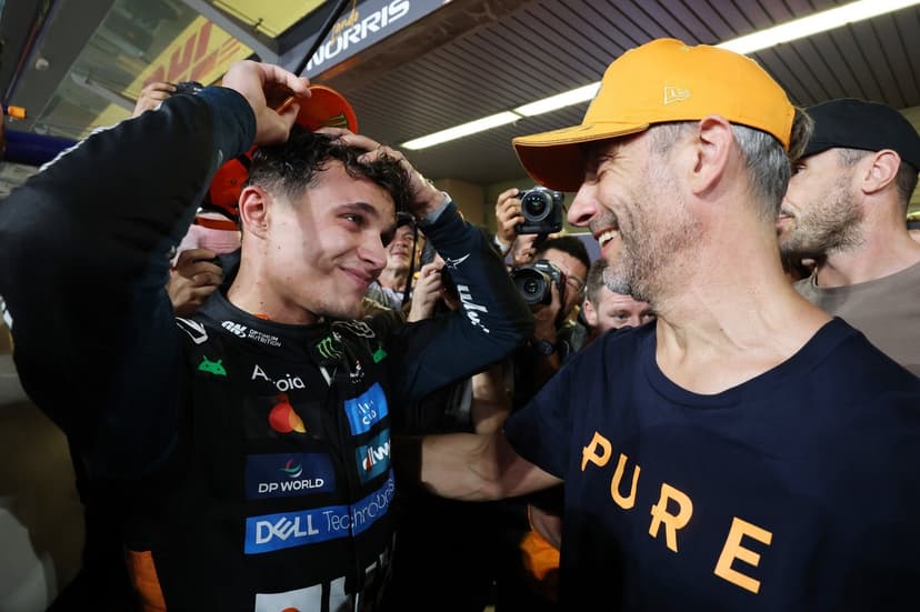 Lando Norris Celebrates 2025 Formula 1 World Title