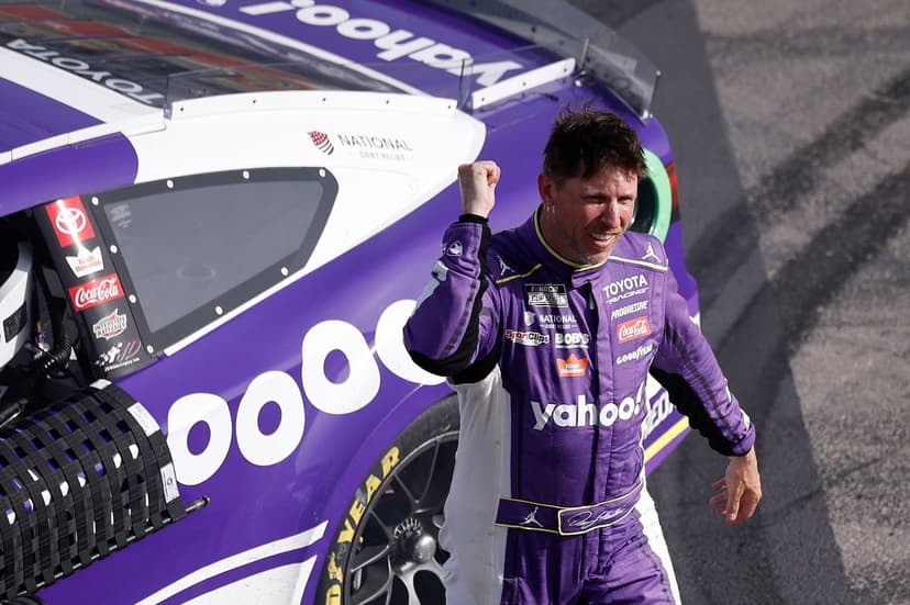 Denny Hamlin, 'the old dog,' is still hunting with Vegas win