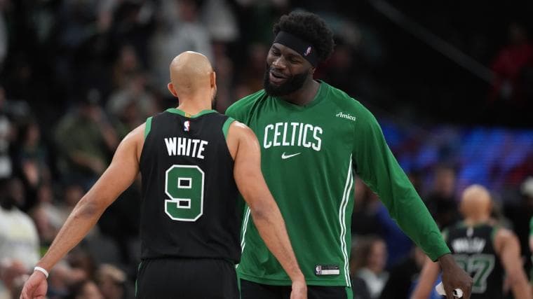 Derrick White Sings Praises Of Neemias Queta’s Two-Way Impact For Celtics