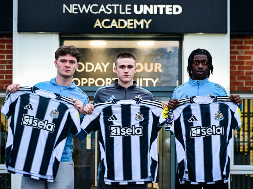 Newcastle United Signs Three Youngsters to Professional Contracts