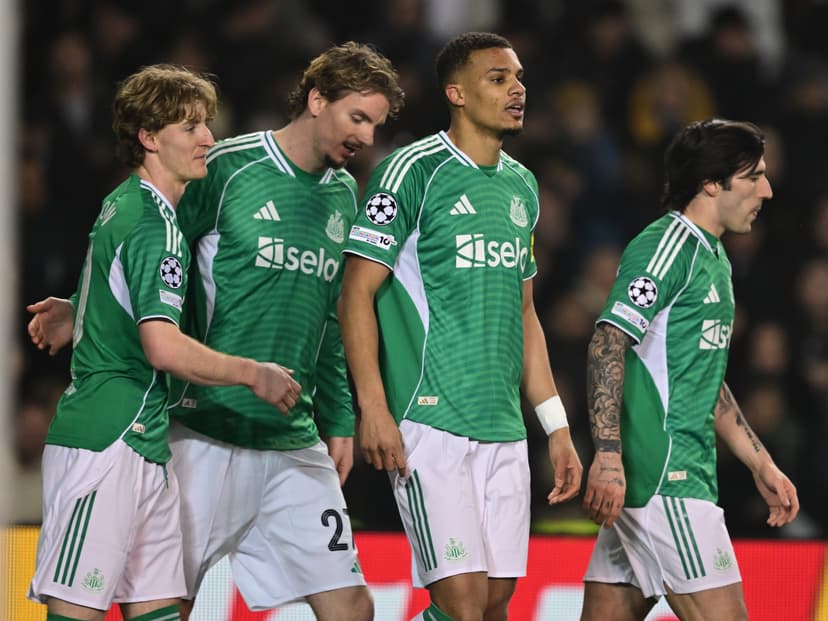 Newcastle United Leads Qarabağ FK in Champions League Match