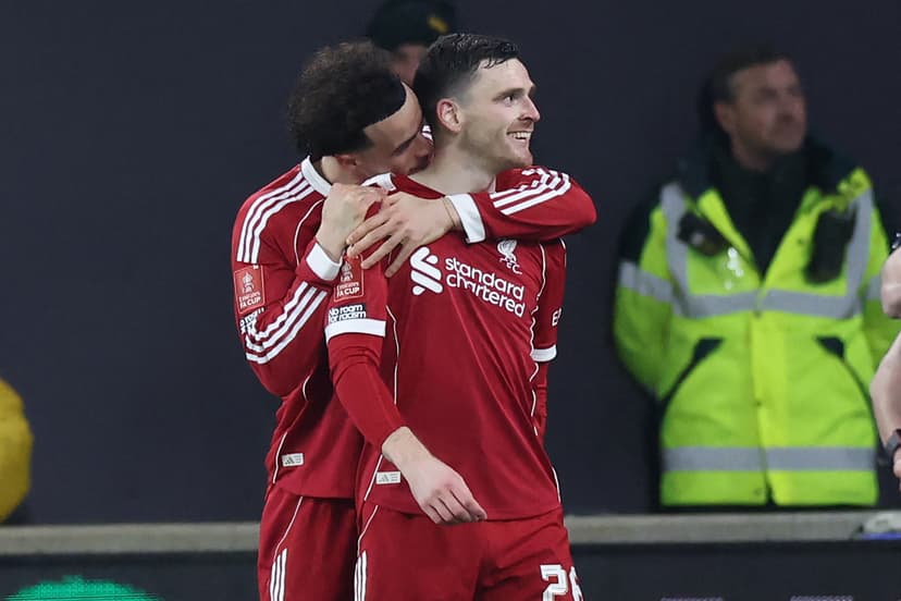 🎥 Andy Robertson rolls back the years in quickfire Liverpool double