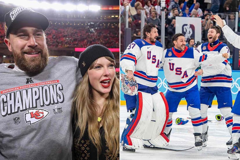 Travis Kelce Reveals He and Taylor Swift 'Watched the Entire' U.S. Men's Hockey Game Together: 'They Crushed It'