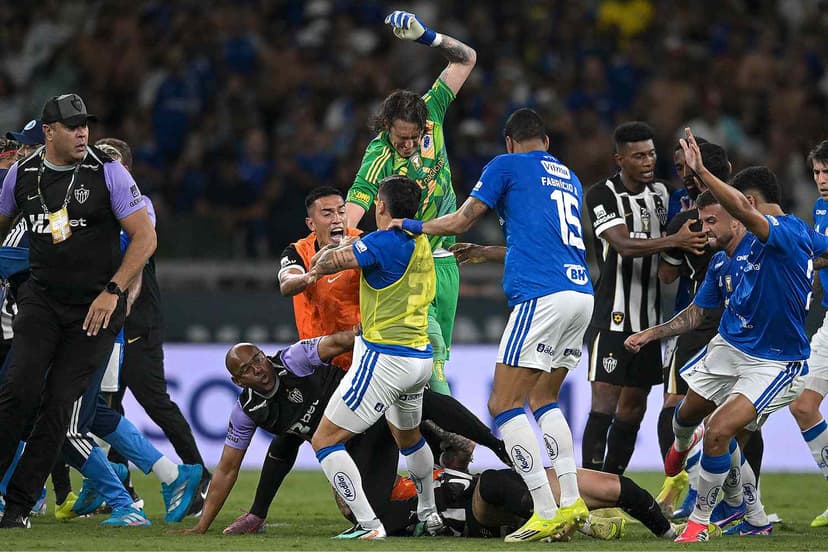 Soccer Game Erupts into Violent Fight with 23 Players Being Given Red Cards Following Mass Brawl