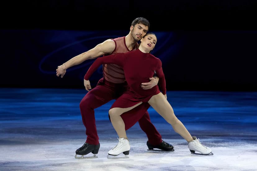 French Ice Dancers Laurence Fournier Beaudry and Guillaume Cizeron Perform at Olympics After Scoring Controversy