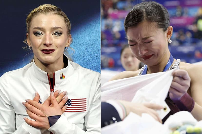 Amber Glenn Protects Kaori Sakamoto from Cameras After Loss