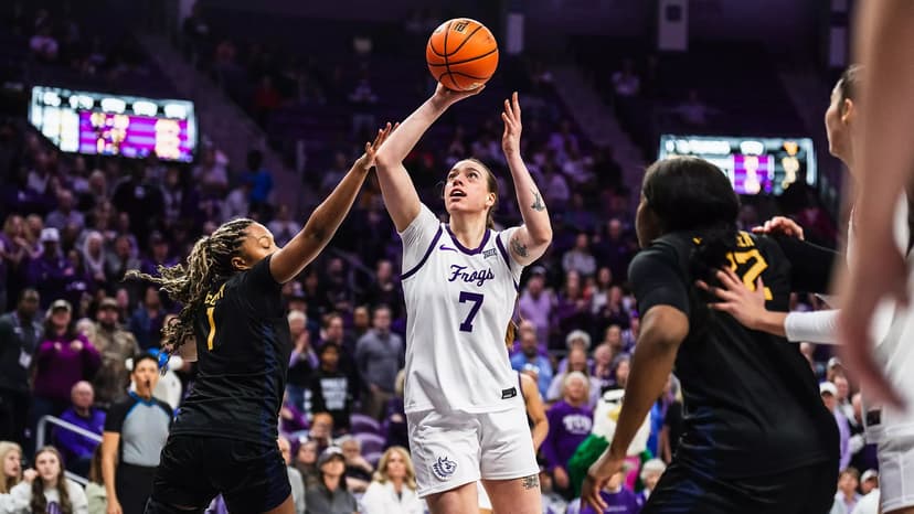 No. 12 TCU Women's Basketball Defeats No. 19 West Virginia with Dominant Defense