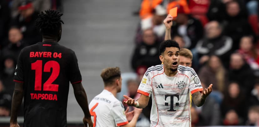 Referee spokesman says ban for Luis Díaz will likely stand following red card vs. Bayer Leverkusen