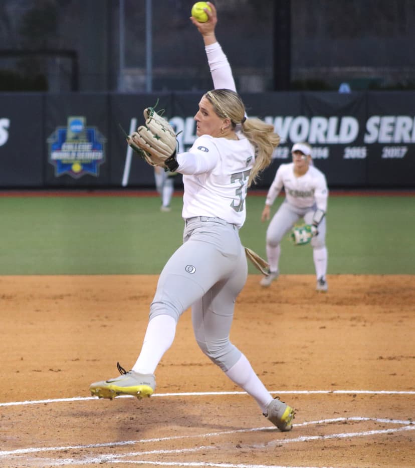 Ducks Split Softball Opener at Mary Nutter
