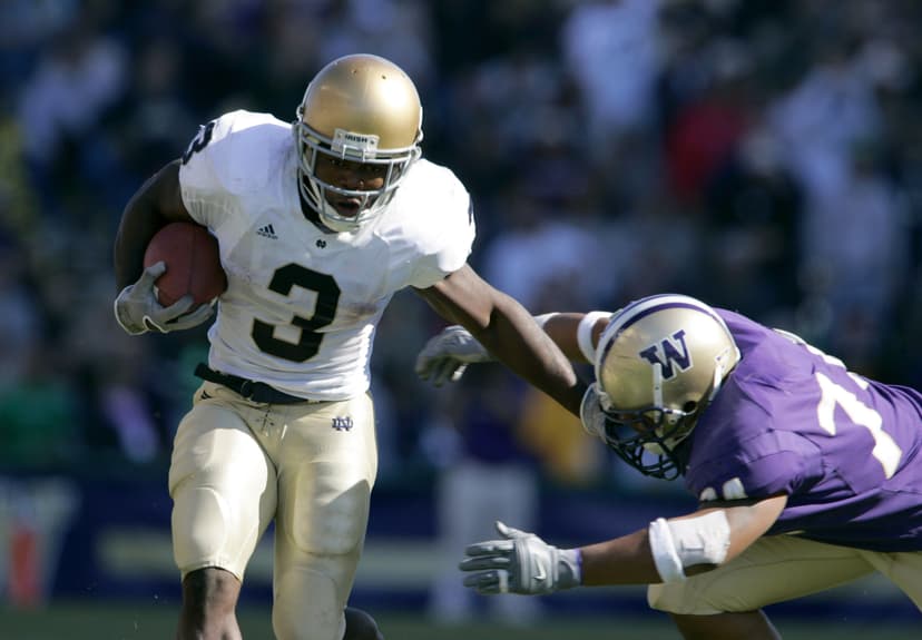 Notre Dame Fighting Irish Football VS Washington, 2005