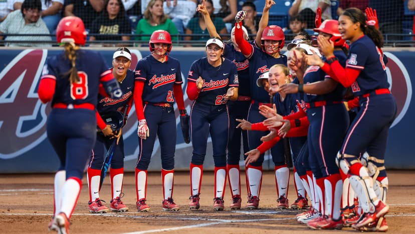Arizona softball sweeps doubleheader with 2 run-rule victories