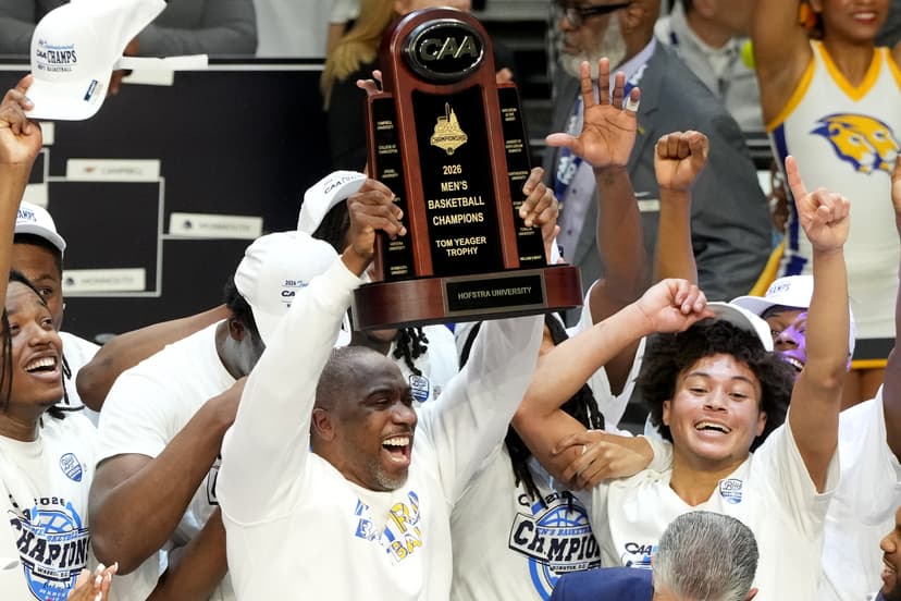‘This is a legendary moment:’ Speedy Claxton, Hofstra win CAA Tournament, return to March Madness for first time in 25 years