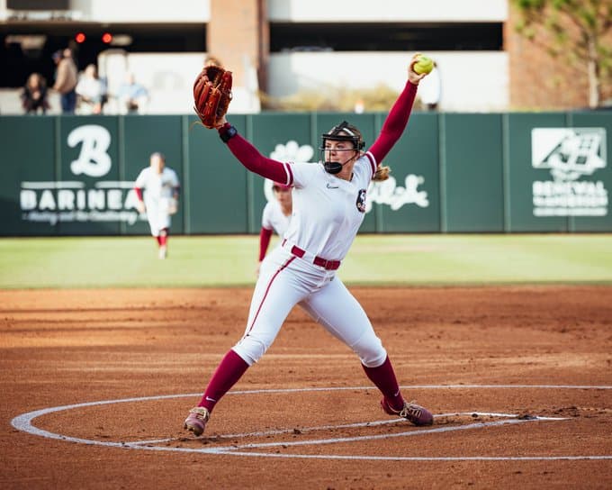 No. 10 Florida State softball doubles up wins against Rutgers in final day of Unconquered Invitational