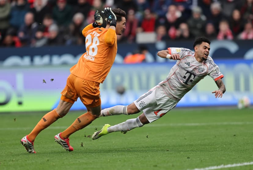 SECOND RED! Luis Díaz sent off; Bayern Munich draws Leverkusen with nine men