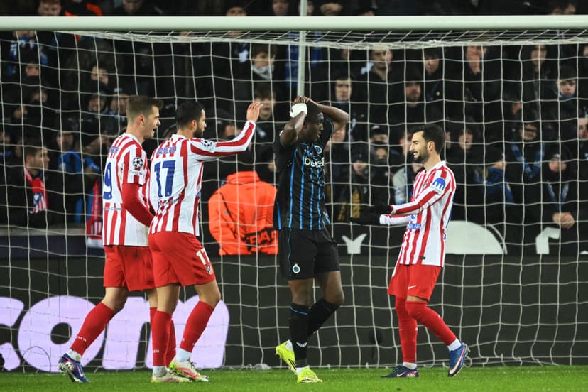 Ratings: Atlético falter late as Brugge snatch late draw in UCL playoff