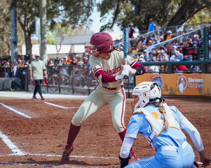 No. 6 Florida State Softball Falls to No. 3 Tennessee in Clearwater Invitational Finale