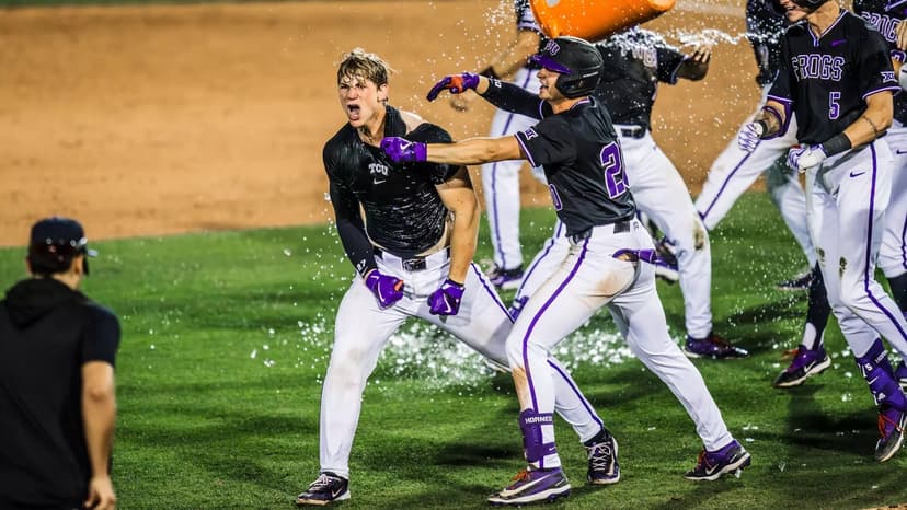Baseball: No. 17 TCU beats Abilene Christian on Brady Dallimore’s walk-off blast