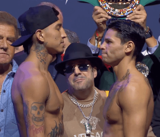 Ryan Garcia Vows Big Performance Against Mario Barrios After Tense Staredown