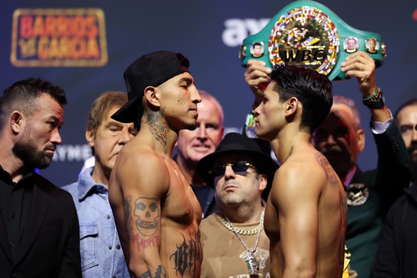 Mario Barrios and Ryan Garcia Face Off Before Welterweight Title Fight
