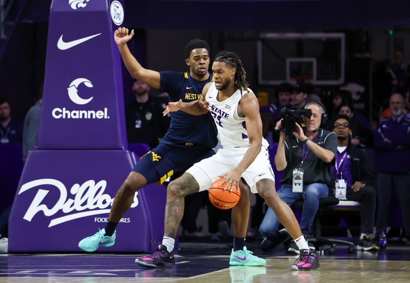 Minus lead scorer Haggerty, McGriff and Johnson help Kansas State hold off West Virginia 65-63