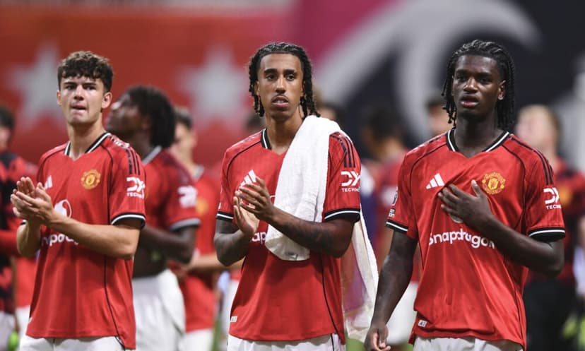 Manchester United Prospects Ayden Heaven and Leny Yoro Train in Dubai