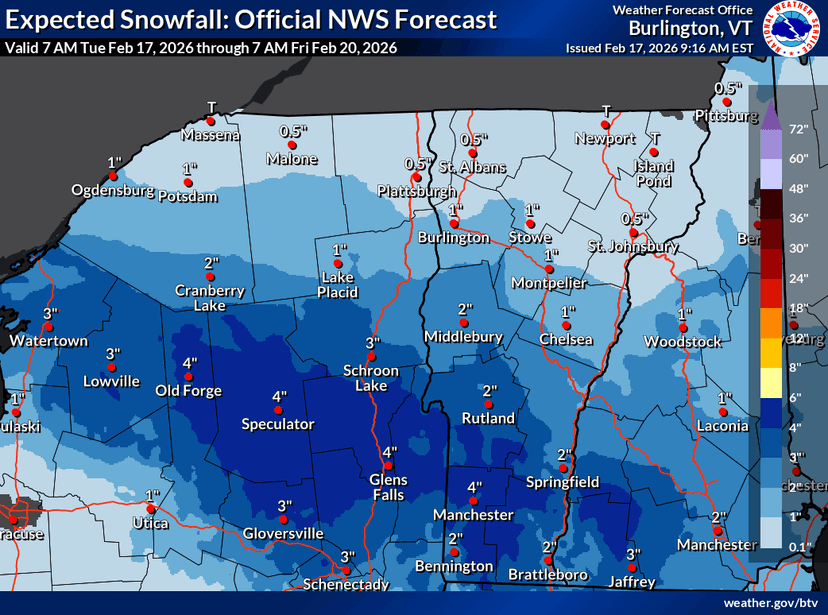 Vermont Prepares for Incoming Snowfall