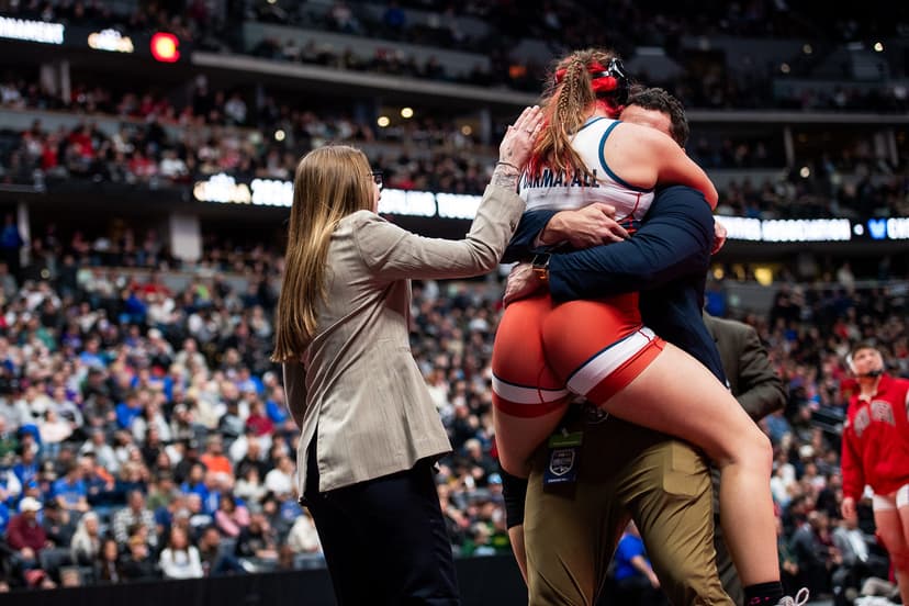 Julianna Darmafall Wins Liberty Common's First State Wrestling Title