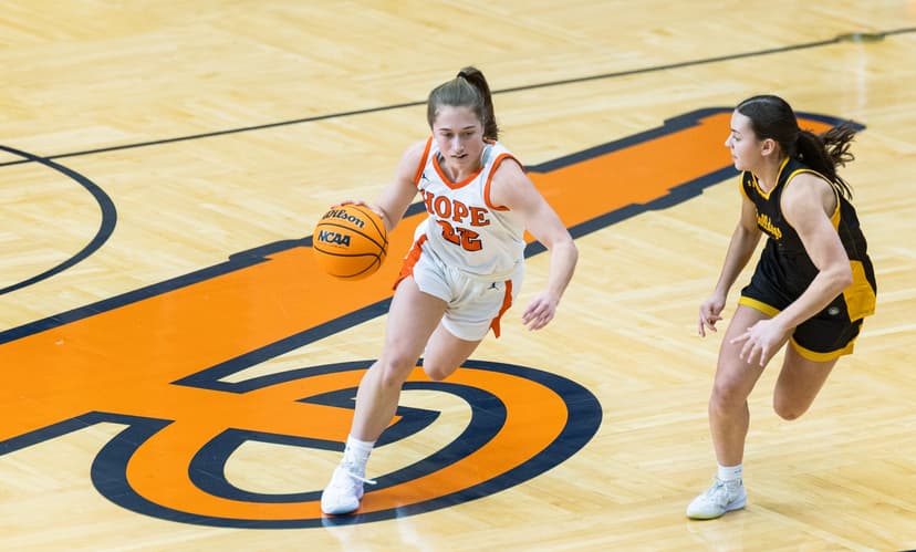 Hope women's basketball races past Trine to MIAA title, NCAA bid behind Terin Maynard