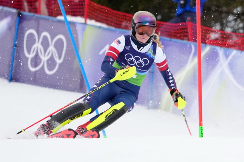 Mikaela Shiffrin Competes in Olympic Women’s Slalom