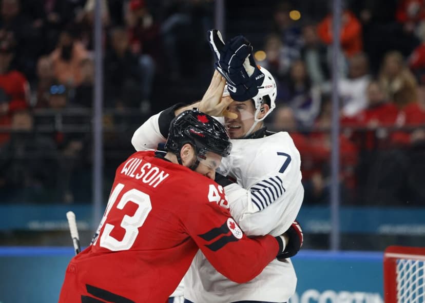 French Hockey Suspends Pierre Crinon for Fighting Tom Wilson Amid Olympic Rules Confusion