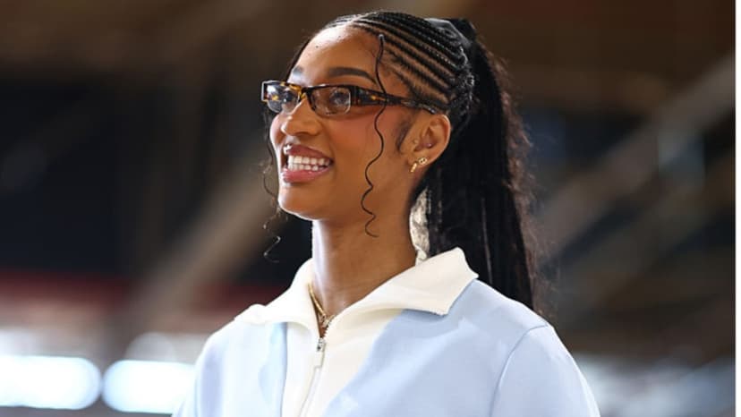 Angel Reese in Fitted Versace Skirt Set Is Giving ‘First Lady’