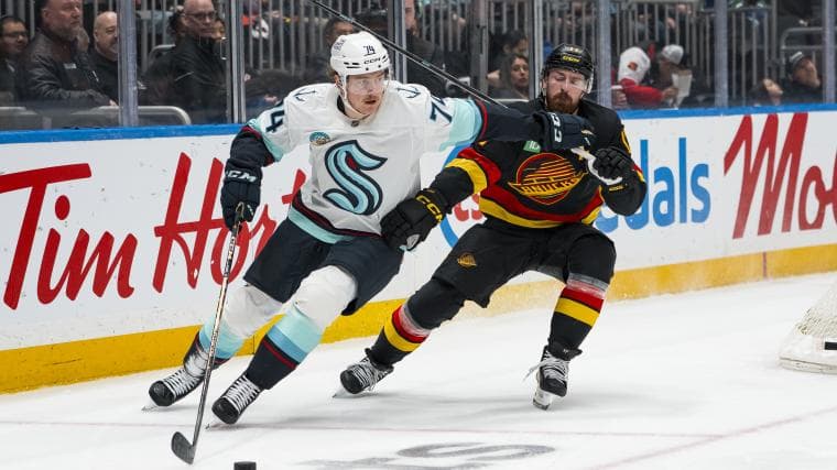 Bobby McMann's debut for Kraken vs. Canucks shows why Seattle traded for Maple Leafs winger