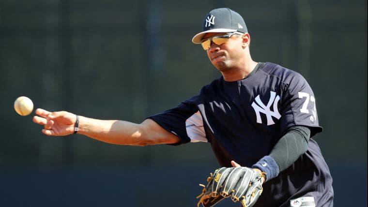 NFL Quarterback Russell Wilson Visits Yankees Spring Training
