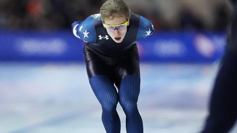 Jordan Stolz's Leg Muscles Compared to Saquon Barkley's 'Saquads'