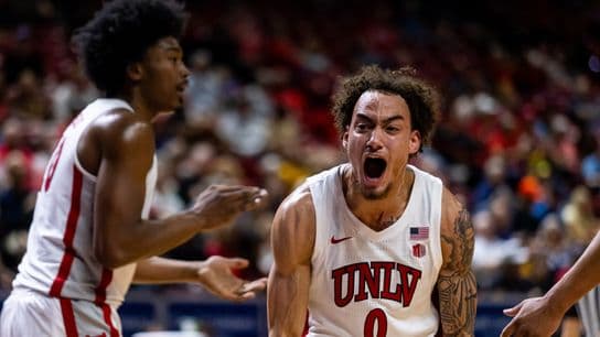TST Images: UNLV defeats Wyoming, 73-70, at Thomas & Mack Center