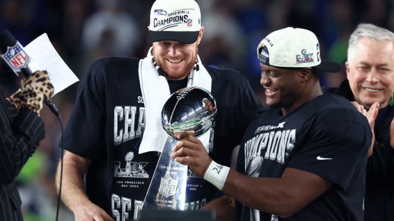 Sam Darnold Celebrates Seahawks' Super Bowl Win, Earning Trust