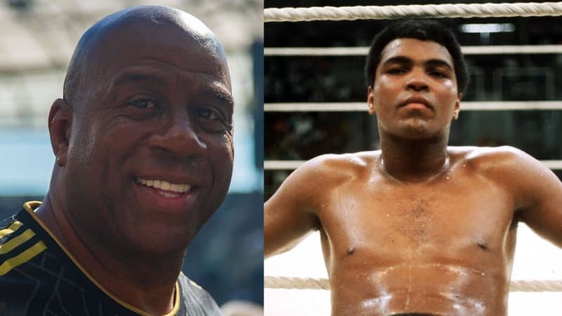 Magic Johnson's Admiration for Muhammad Ali Highlighted in Anti-Drug Campaign