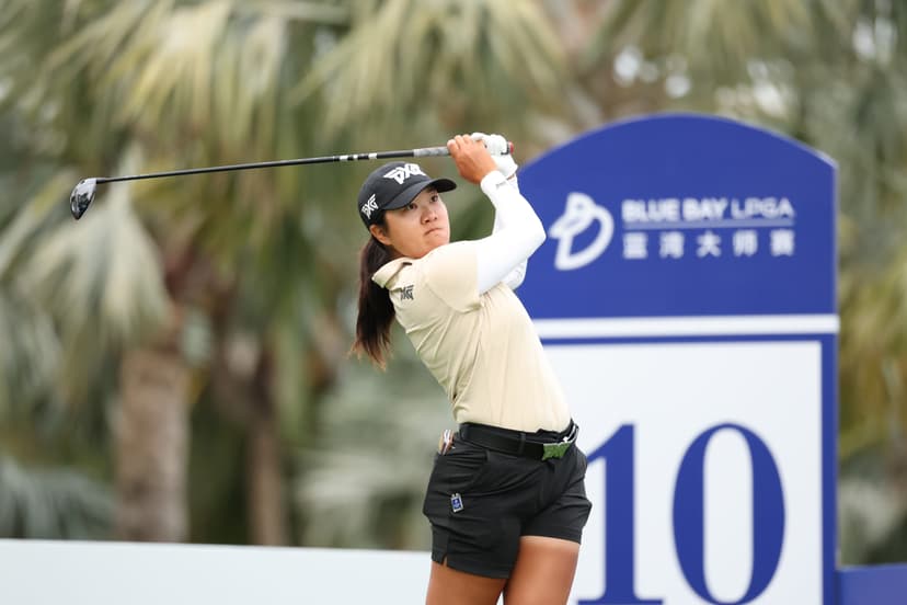 Stubborn with her driver, Auston Kim in the hunt at Blue Bay LPGA