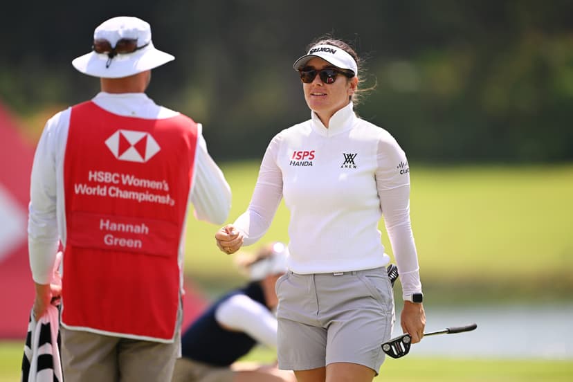 Hannah Green leads HSBC Women's World Championship, husband caddies