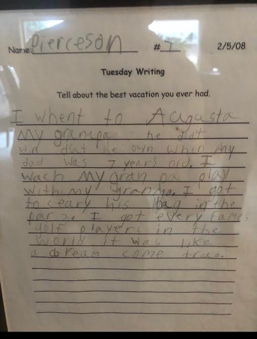 Pierceson Coody Pursues Masters Qualification, Grandfather's Legacy