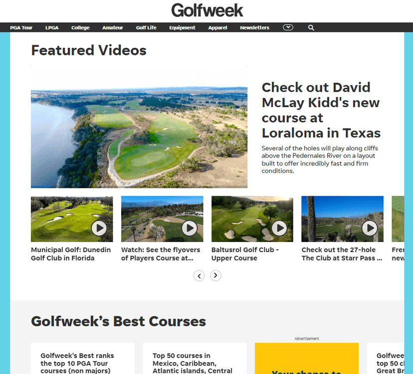 Golfweek launches new 'Golf Life' website for travel