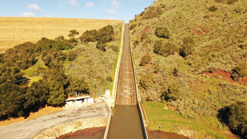 Lake Casitas Reaches Full Capacity and Begins to Spill