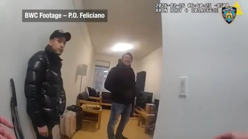 NYPD bodycam shows officers' encounter with ICE agents who detained Columbia student