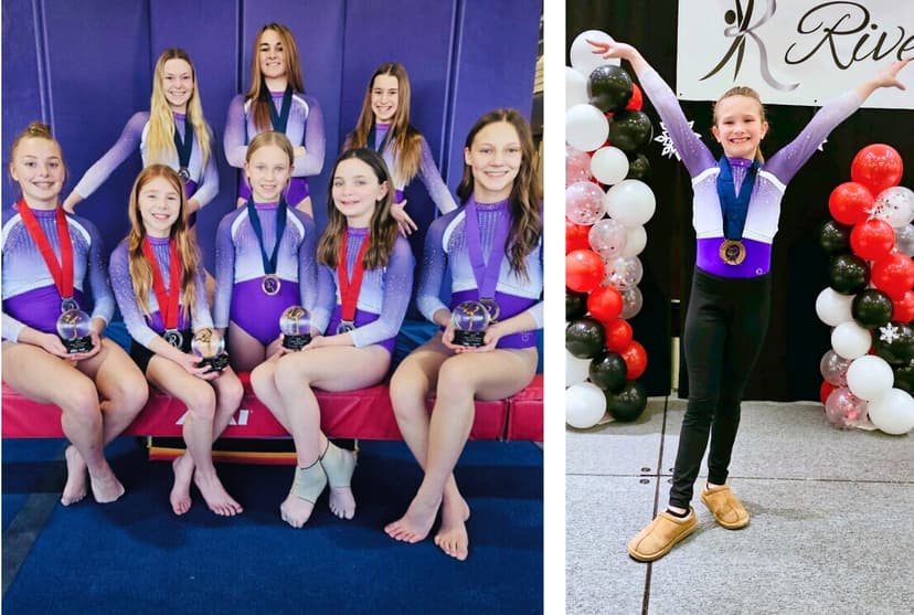 Nine Dakota Gold Academy gymnasts record top-10 finishes at Omaha