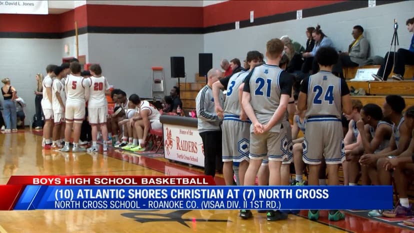 North Cross boys advances in the VISAA Division II basketball first round