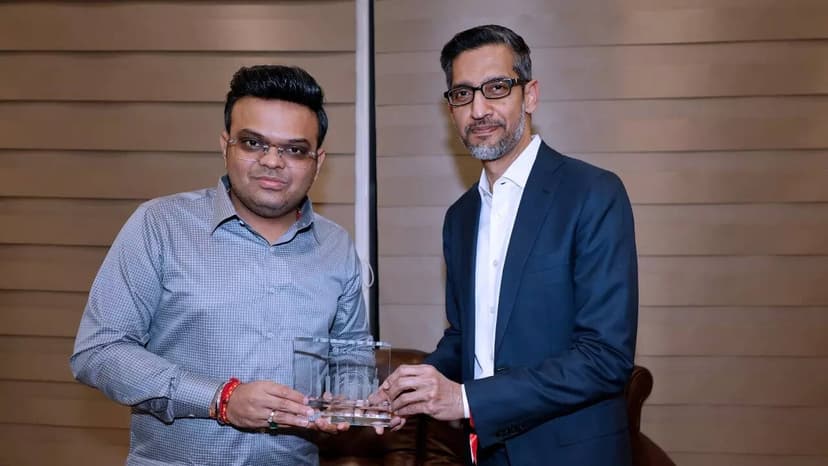 Jay Shah, Sundar Pichai attend India vs South Africa T20 World Cup Super 8 clash in Ahmedabad