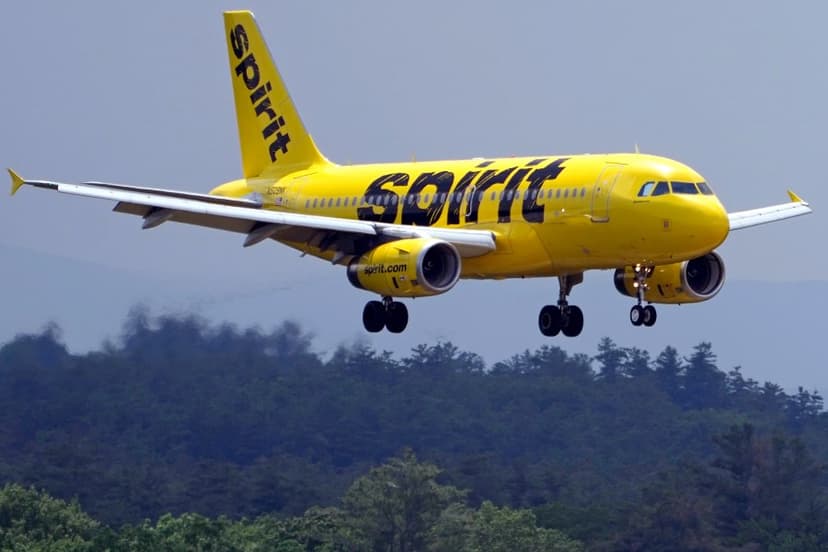 Spirit Airlines is departing from Cleveland airport