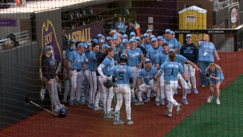 East Carolina Baseball Blanked by UNC 10-0