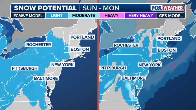 Philadelphia Weather Forecasts Weekend Snowfall