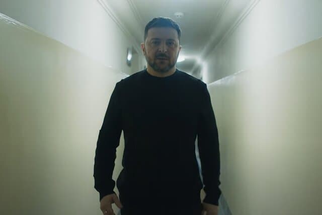 Ukraine’s President Zelensky reveals Kyiv bunker in video address marking the fourth anniversary of Russia’s full-scale invasion